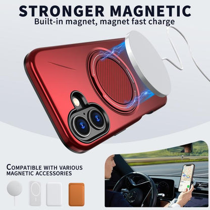MaxGuard Spin Grip MagSafe Case for Apple iPhone 17 - Red