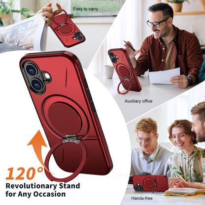 MaxGuard Spin Grip MagSafe Case for Apple iPhone 17 - Red