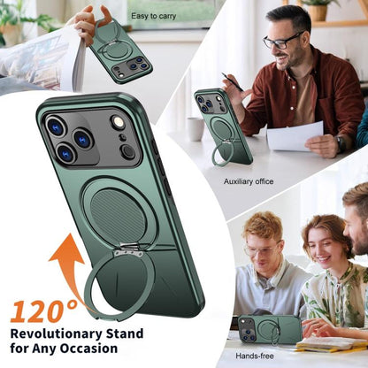 MaxGuard Spin Grip MagSafe Case for Apple iPhone 17 Pro - Green