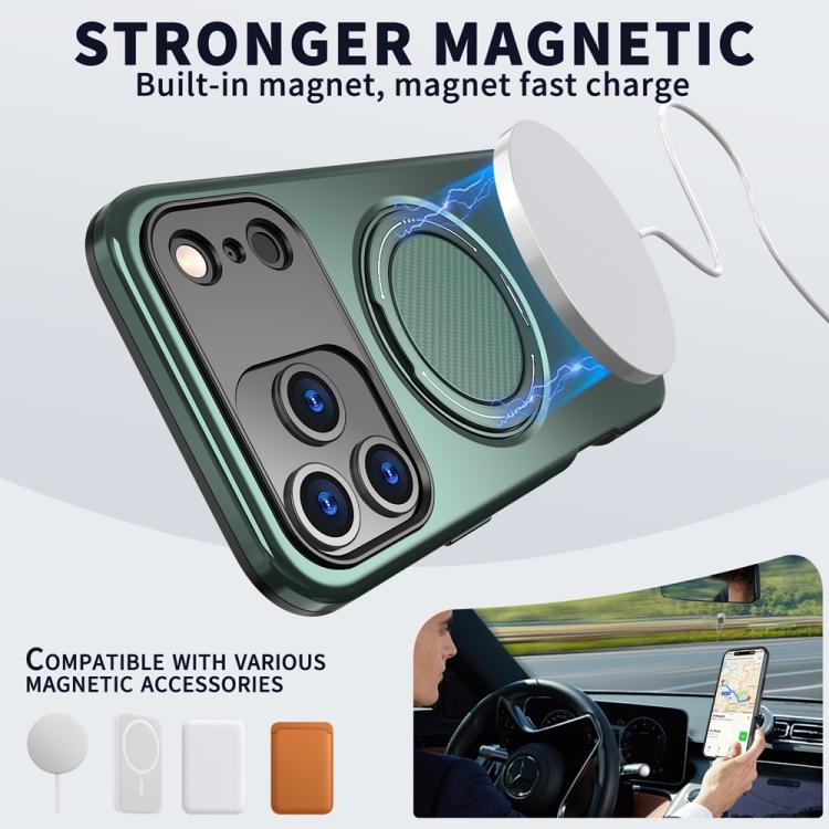 MaxGuard Spin Grip MagSafe Case for Apple iPhone 17 Pro - Green