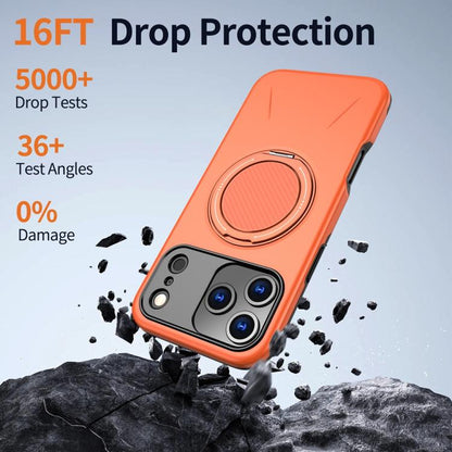 MaxGuard Spin Grip MagSafe Case for Apple iPhone 17 Pro - Orange