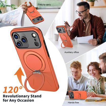 MaxGuard Spin Grip MagSafe Case for Apple iPhone 17 Pro - Orange