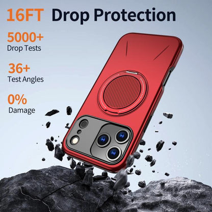 MaxGuard Spin Grip MagSafe Case for Apple iPhone 17 Pro - Red
