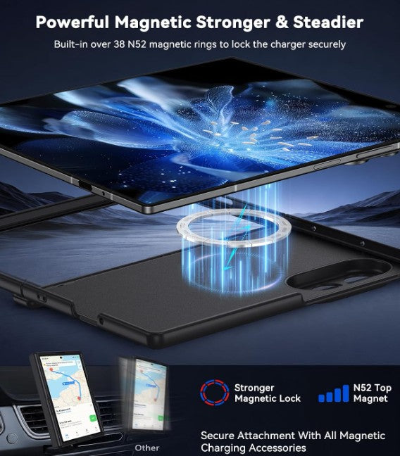 MaxGuard MagSnap Case for Samsung Galaxy Z Fold 8 Ultra - Black