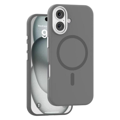 MaxGuard Liquid Silicone MagSafe Case for iPhone 17 - Gray