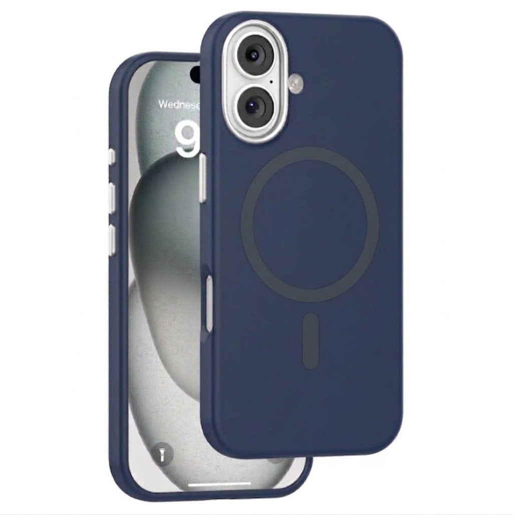 MaxGuard Liquid Silicone MagSafe Case for iPhone 17 - Navy