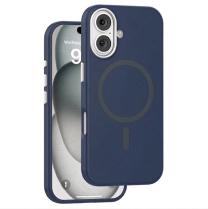 MaxGuard Liquid Silicone MagSafe Case for iPhone 17 - Navy