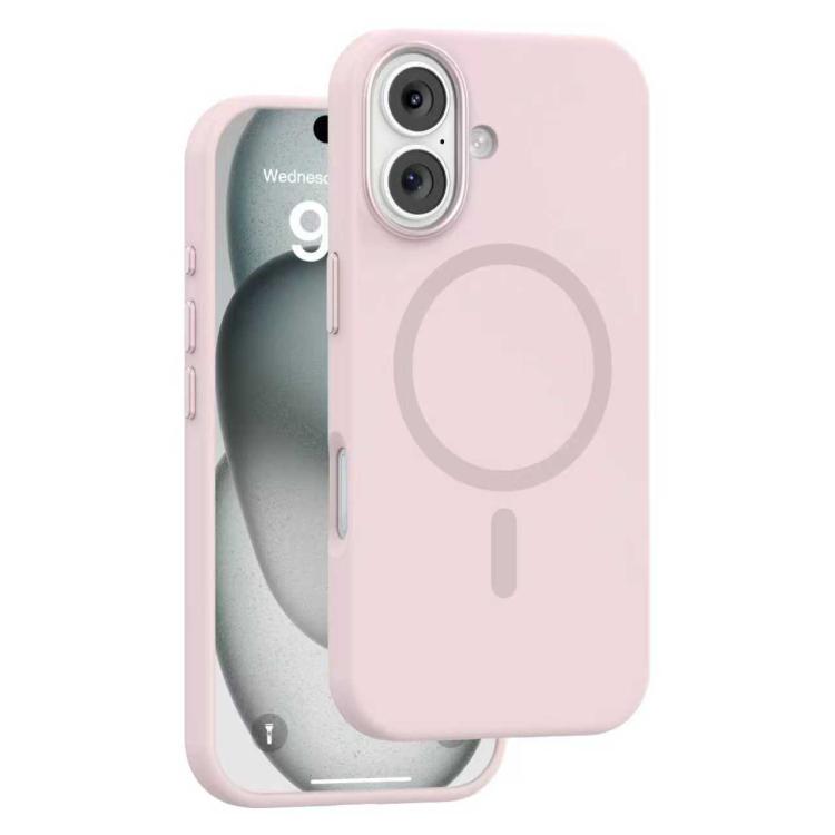 MaxGuard Liquid Silicone MagSafe Case for iPhone 17 - Pink