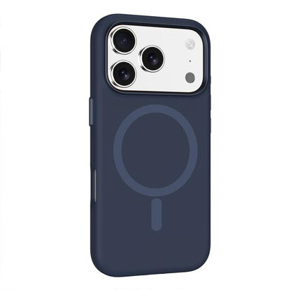 MaxGuard Liquid Silicone MagSafe Case for iPhone 17 Pro Max - Navy