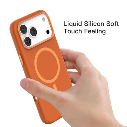 MaxGuard Liquid Silicone MagSafe Case for iPhone 17 Pro Max - Navy