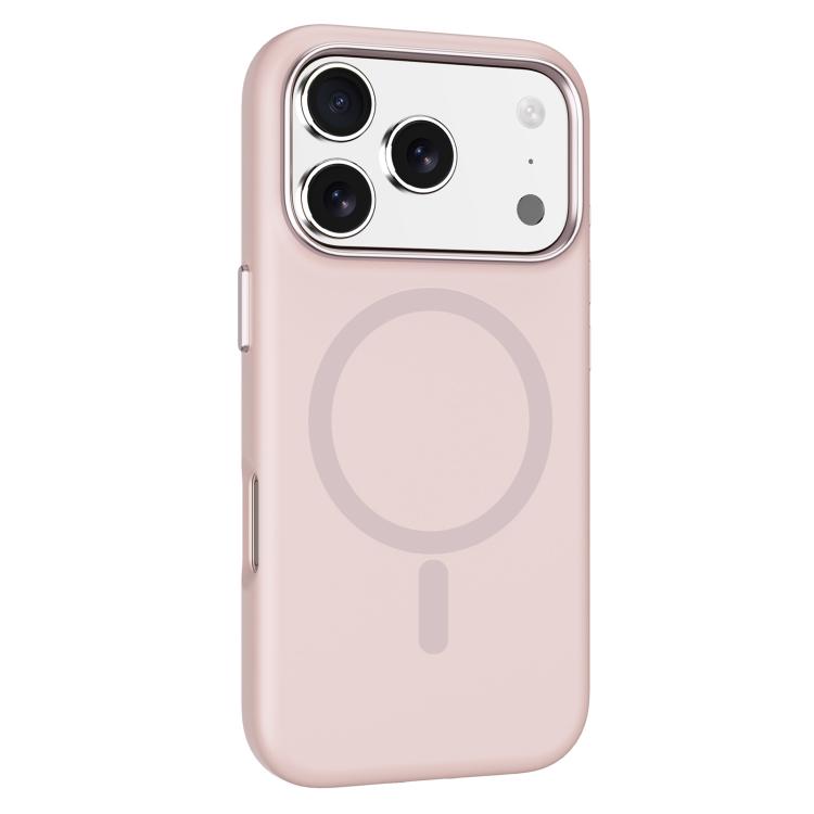 MaxGuard Liquid Silicone MagSafe Case for iPhone 17 Pro Max - Pink