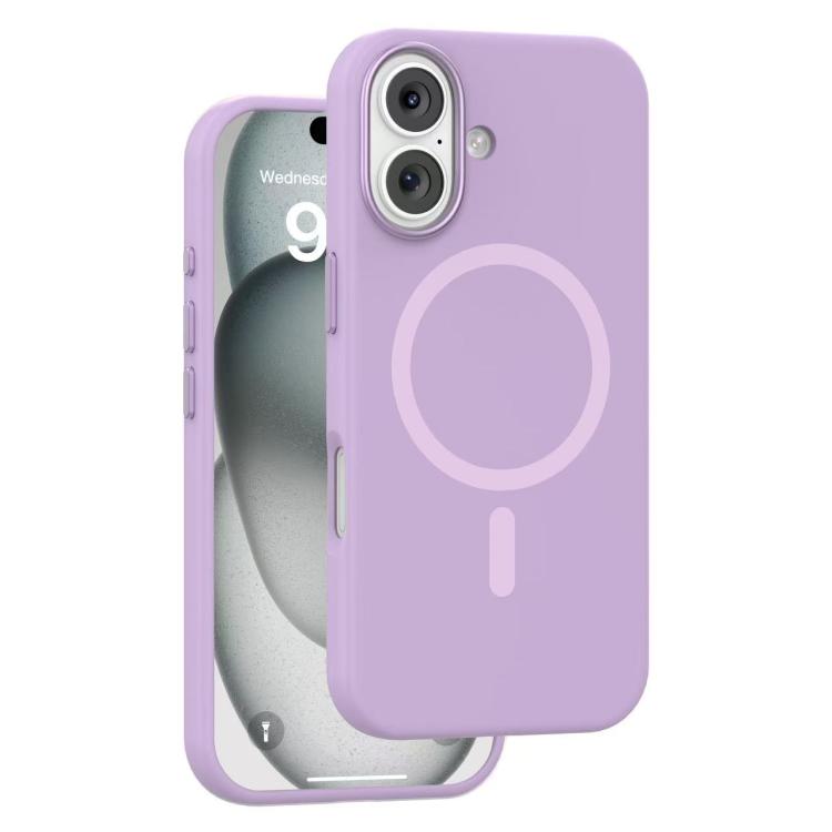 MaxGuard Liquid Silicone MagSafe Case for iPhone 17 - Purple