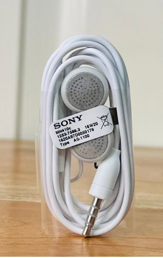Original Sony Wired Headset Stereo (3.5mm) with Microphone - White
