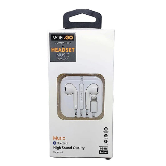 Mobigo Earphone with Lightning Connector (GO601 / GO61L) - White