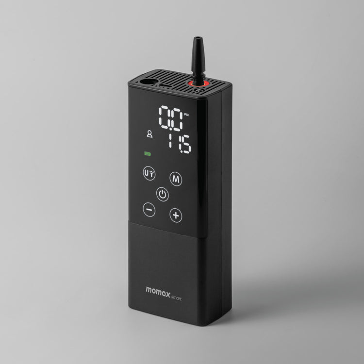 MOMAX loT Smart Air Pump with Flash - App Display,  international model - warranty covered by Xtreme