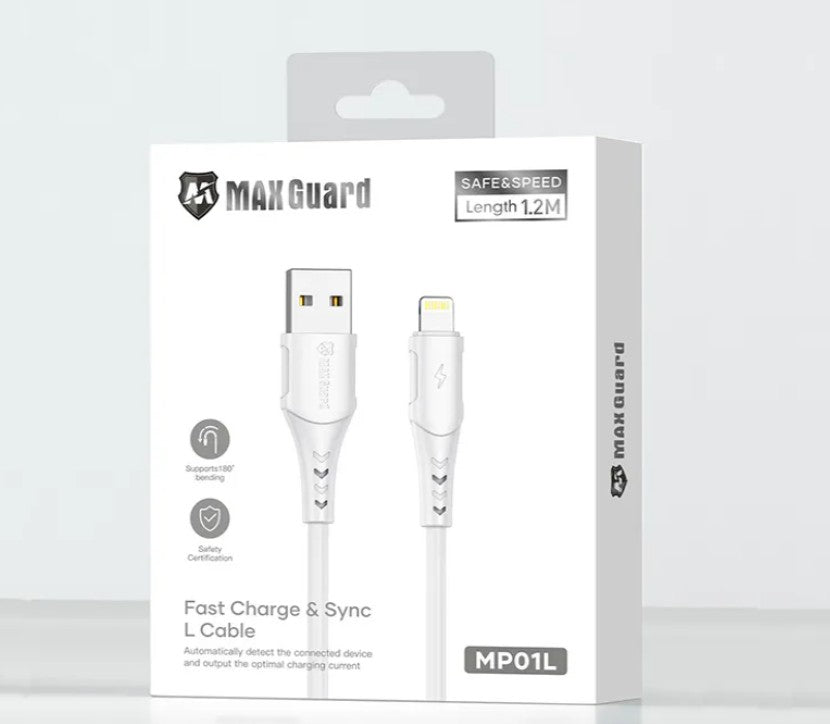Maxguard 1.2m 30w Type C to Lightning Cable (MP0CL) - White