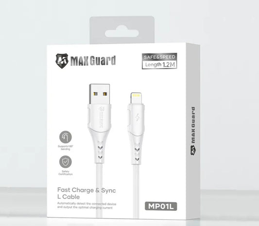 Maxguard 1.2m 30w Type C to Lightning Cable (MP0CL) - White