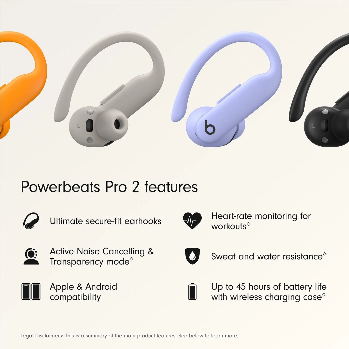 Beats Powerbeats Pro 2 High-Performance Earbuds - Hyper Purple (Australia Stock)