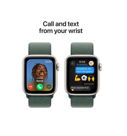 APPLE WATCH SE 40mm GPS Starlight Case Green Sport Loop [MXEH3ZPA]