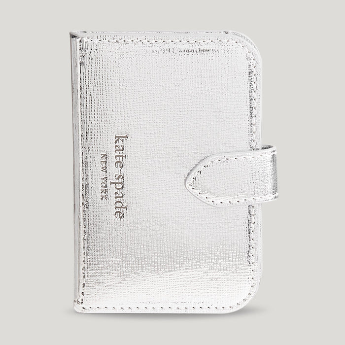KATE SPADE - Morgan Magnetic Wallet MagSafe - Metallic Silver
