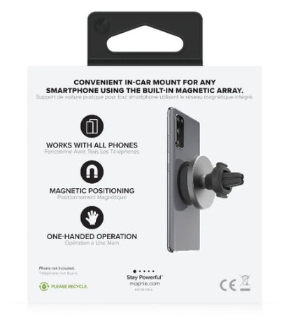 Mophie Univeral Snap+Wireless Vent Mount - Black