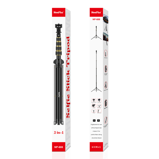NeePho Extendable Tripod Selfie Stick [NP-688] 57cm-210cm