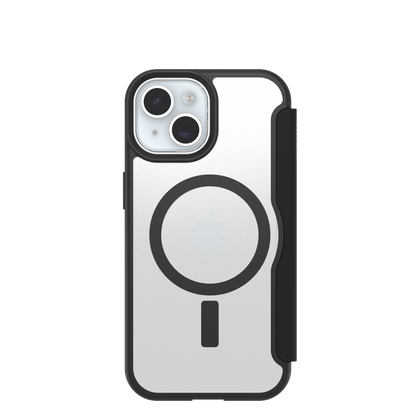 OtterBox REACT FOLIO MagSafe iPhone- 16e / 15 / 14 / 13 -Black Crystal