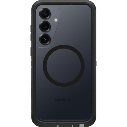 OtterBox Defender XT Clear with Magnets Case - Samsung S25 Plus 5G - Dark Side (Clear/Black)