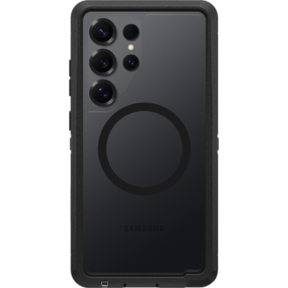 OtterBox Defender XT Clear with Magnets Case - Samsung S25 Ultra 5G - Dark Side (Clear/Black)