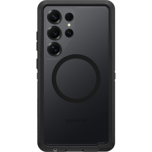 OtterBox Defender XT Clear with Magnets Case - Samsung S25 Ultra 5G - Dark Side (Clear/Black)