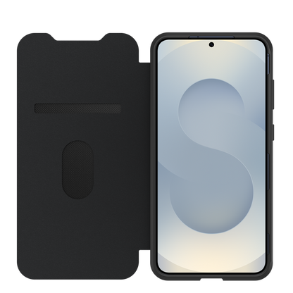 OtterBox React Folio Case - Samsung S25 - Black Crystal
