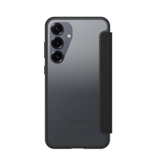 OtterBox React Folio Case - Samsung S25 Plus - Black Crystal