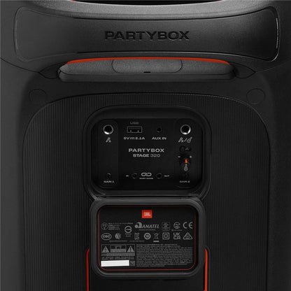 JBL PartyBox Stage 320 Portable Party Speaker - Black (Australian Stock)