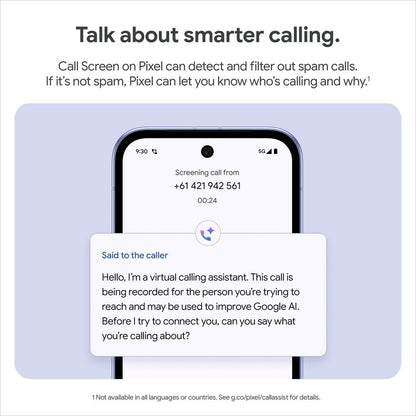 Google Pixel 9a 5G 128GB - Porcelain (Australia Stock)
