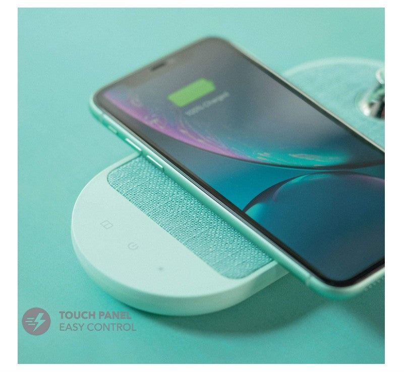 MOMAX Q.LED Flex Mini Lamp with Wireless Charging (Green)