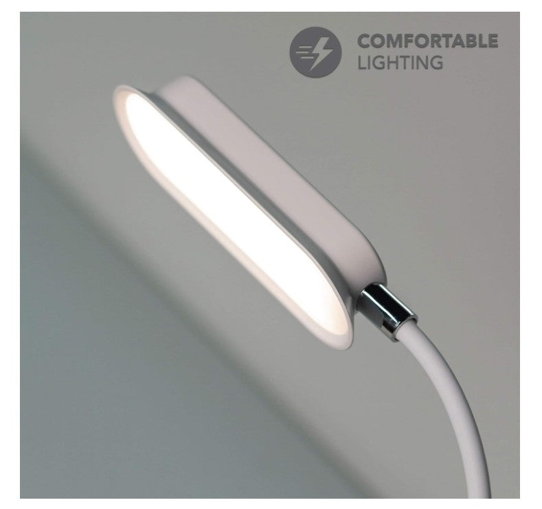 MOMAX Q.LED Flex Mini Lamp with Wireless Charging (White)