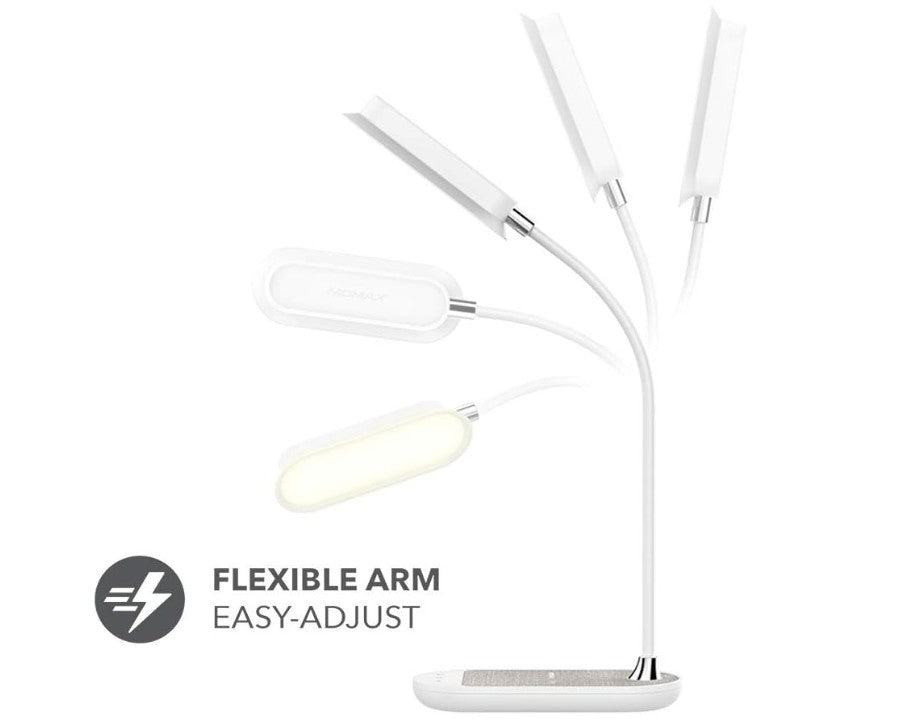 MOMAX Q.LED Flex Mini Lamp with Wireless Charging (Black)