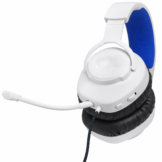 JBL Quantum 100P Console Wired Over-Ear Gaming Headset with Detachable Mic - White (AU Stock)