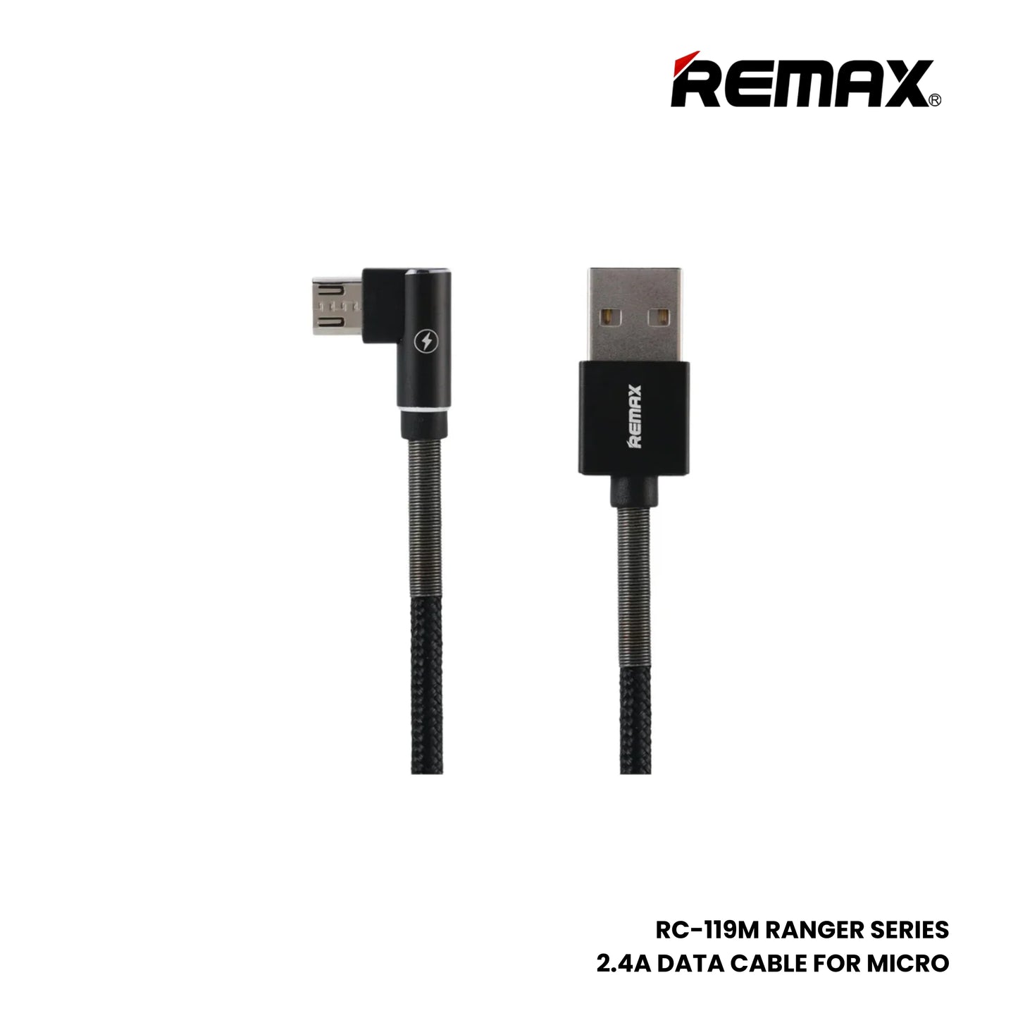 Remax [RC-119M] Ranger Series Micro USB Data Cable – Black