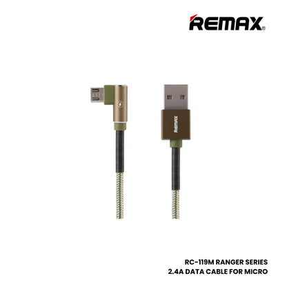 Remax [RC-119M] Ranger Series Micro USB Data Cable – Black