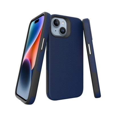 Rhinos Rugged Shockproof Case for iPhone 15 - Navy