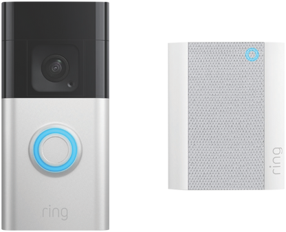 RING Battery Video Doorbell Plus + Chime