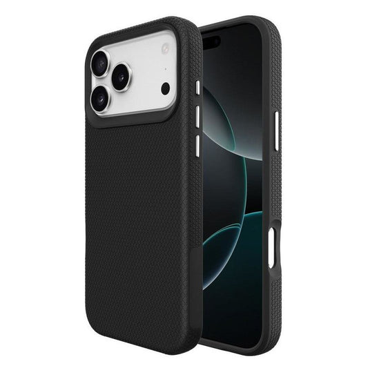 Rhinos Rugged Shockproof Case with Magnetic Ring for iPhone 17 Pro Max - Black