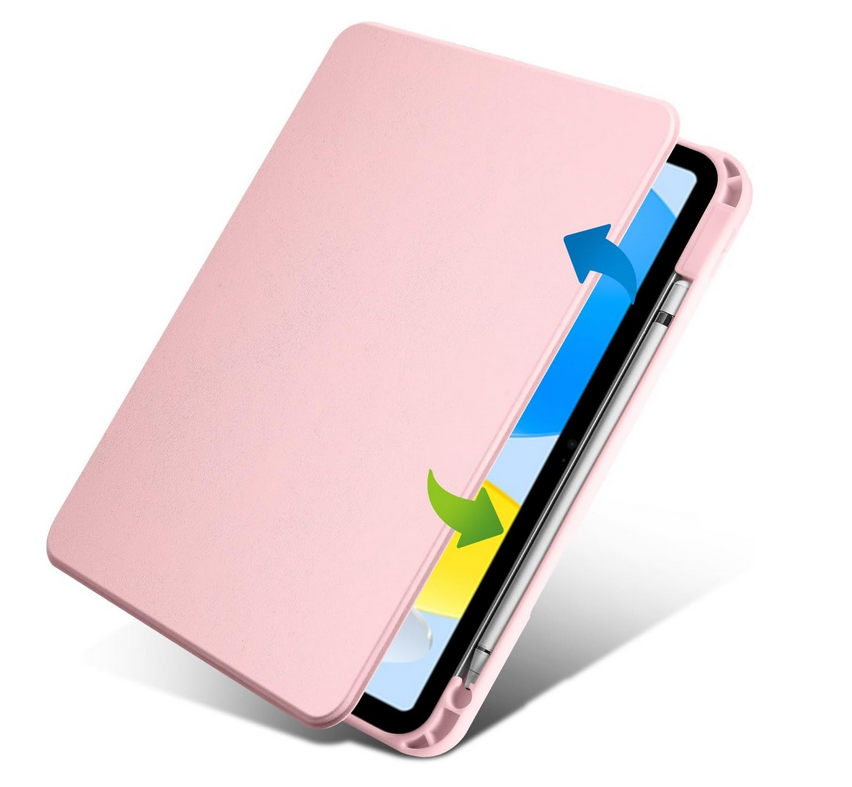 SMART Case w/ Stylus Holder APPLE iPad 10.9' 10th Gen (2022) CLR / PNK