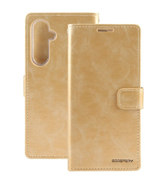 Bluemoon TPU Book Case - Samsung Galaxy S23 FE - Gold