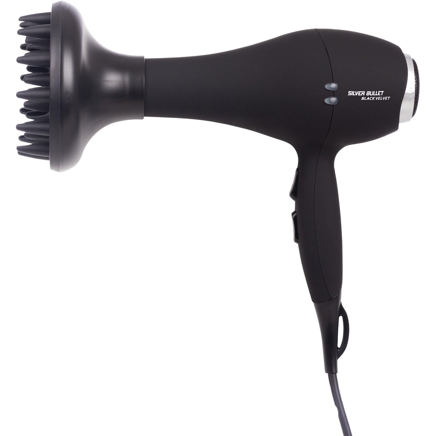 Silver 2000W Bullet Velvet Dryer - Black