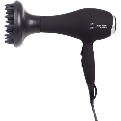 Silver 2000W Bullet Velvet Dryer - Black