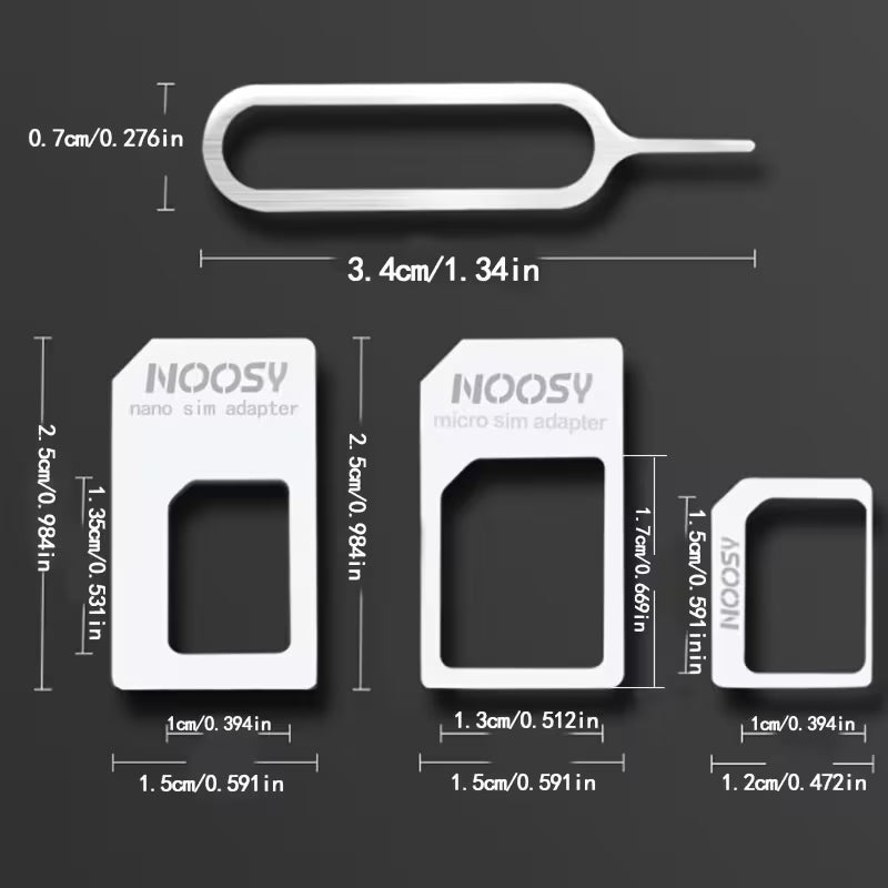 SIM Adaptors - Nano to Micro to Normal Sim adaptors