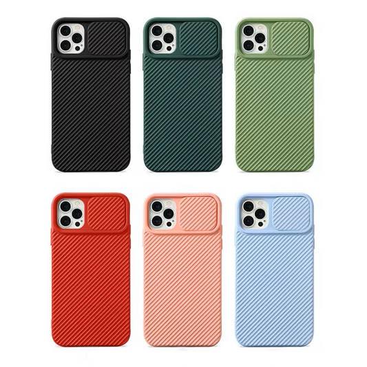 SLIDE LENS CAMERA PROTECTION CASE APPLE iPhone 12 Mini 5.4' - BLACK - EOL