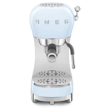 Smeg 50's Style Espresso Manual Coffee Machine - Pastel Blue
